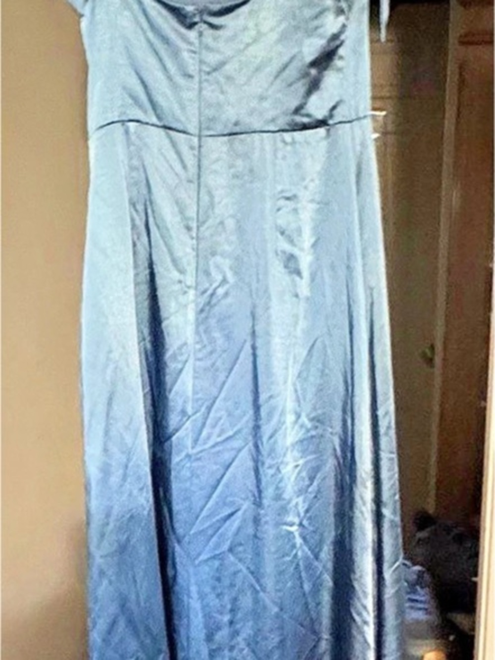 Lulu’s Blue Tie-Strap Maxi Dress Size Small